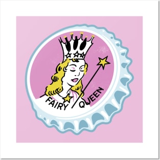 Vintage Fairy Queen Ballins Soda Bottlecap Posters and Art